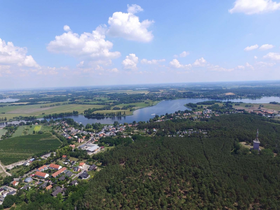 Ortschaft Phöben und die sehr nahe Havel