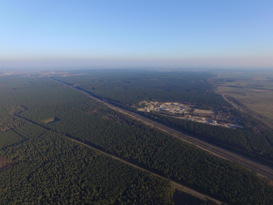 Luftbild aus großer Höhe